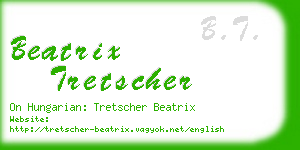 beatrix tretscher business card